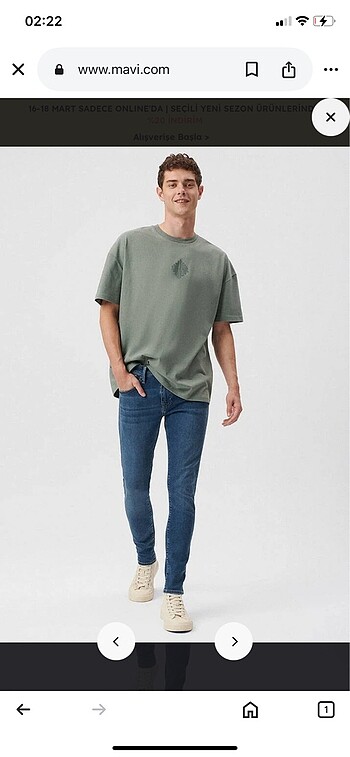 29 Beden mavi Renk Mavi jeans 29-30 beden uyumlu