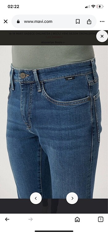 Mavi jeans 29-30 beden uyumlu