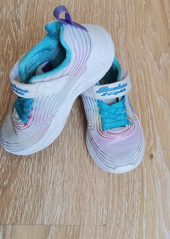 Kız Çocuk Skechers Renkli Bağcıksız Spor Ayakkabı