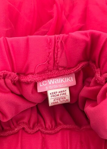 10 Yaş Beden pembe Renk LC Waikiki tüllü etek