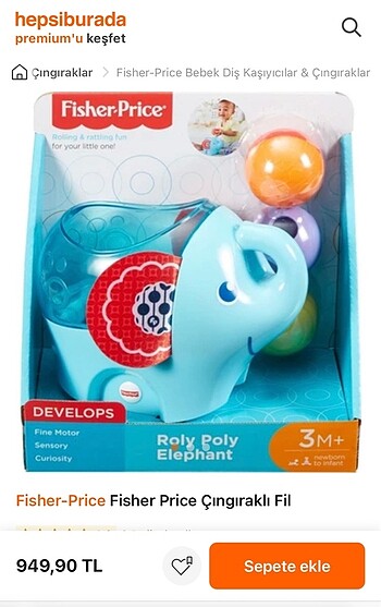 Fisher-Price Çıngıraklı Fil
