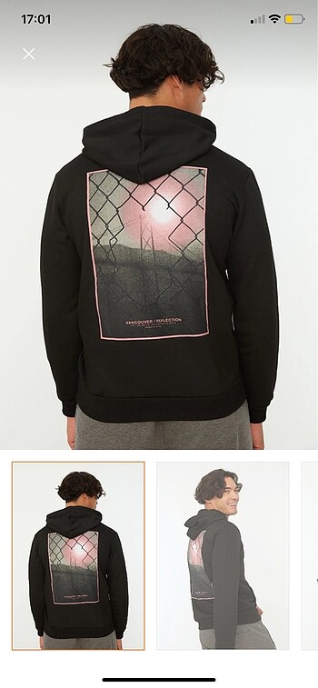 m Beden siyah Renk Trendyol man sweatshirt