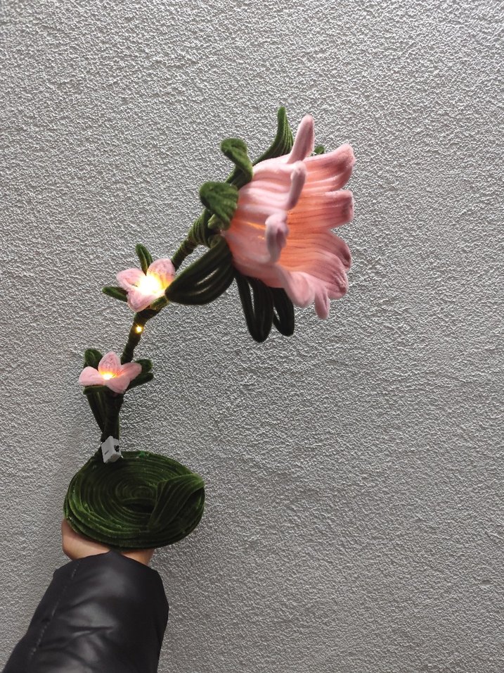 Pembe Pastel , masa üstü ışık - Görsel 2