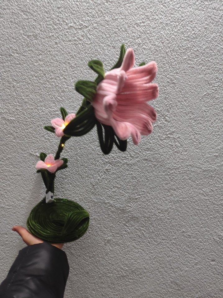 Pembe Pastel , masa üstü ışık - Görsel 3