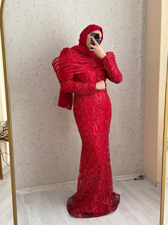 KIRMIZI TESETTÜR ABİYE - Görsel 2