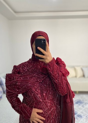 BORDO ABİYE - Görsel 6