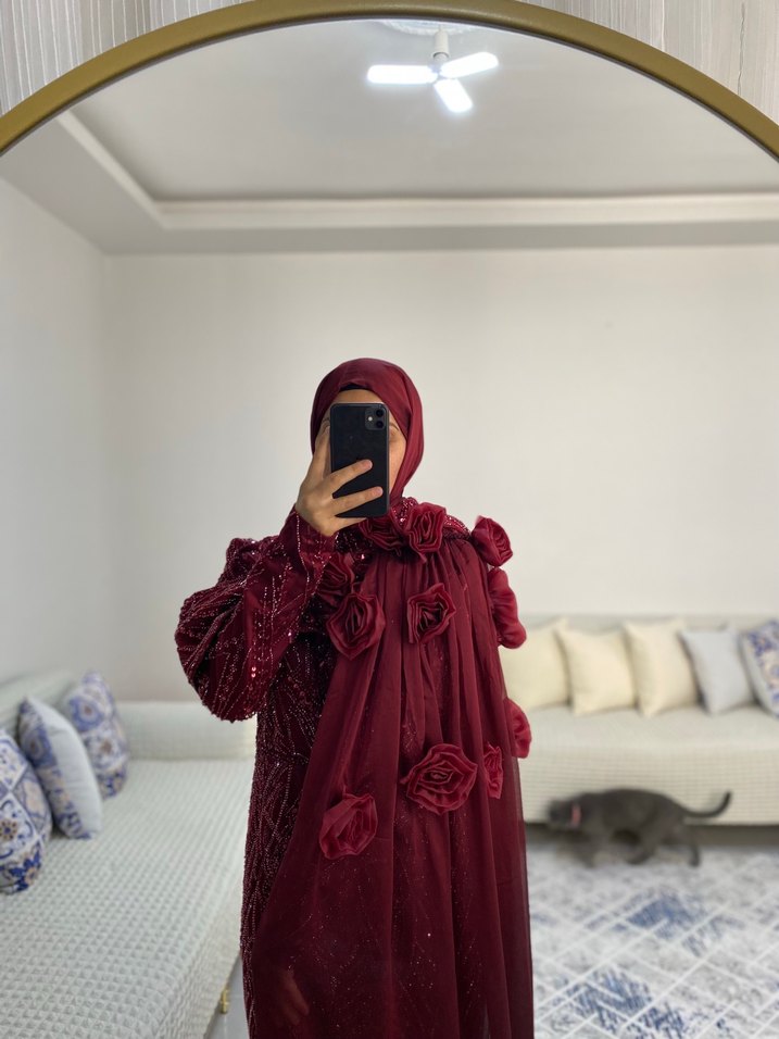 BORDO ABİYE - Görsel 5