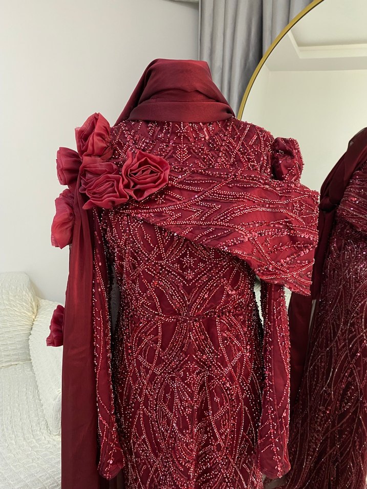 BORDO ABİYE - Görsel 4