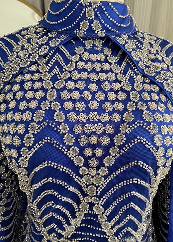 MAVİ TESETTÜR ABİYE - Görsel 3