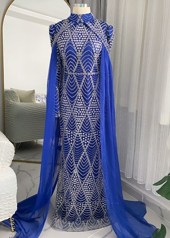 MAVİ TESETTÜR ABİYE - Görsel 4