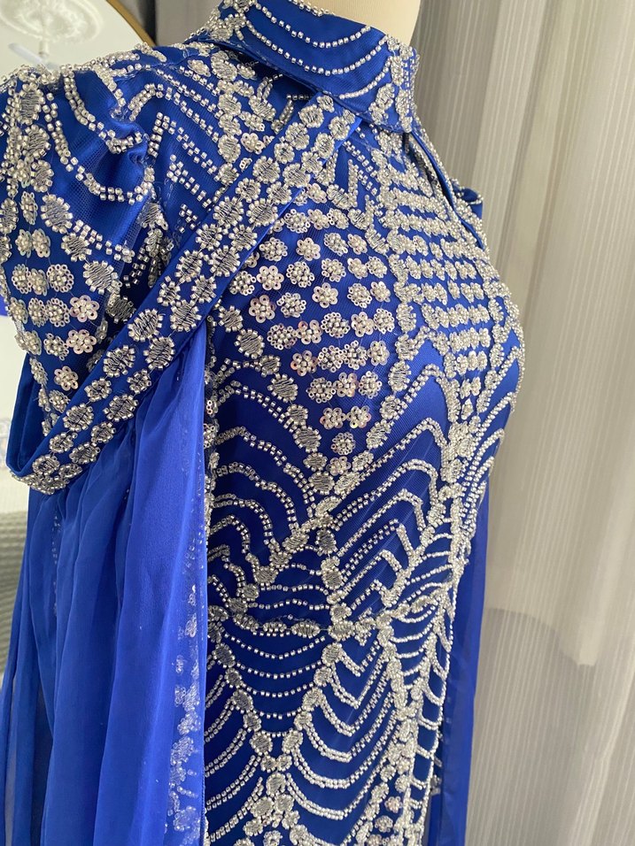 MAVİ TESETTÜR ABİYE - Görsel 2