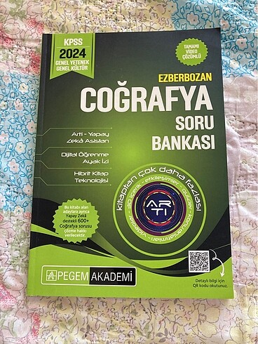 Pegem coğrafya soru bankası kpss