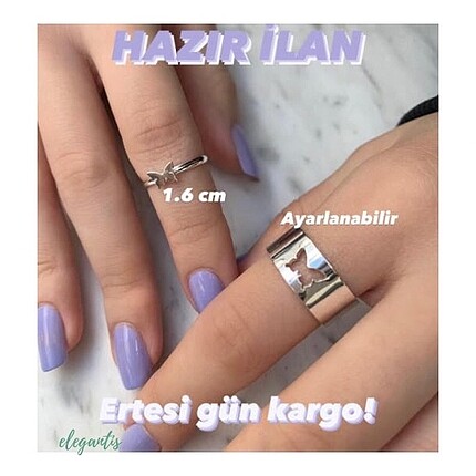 Kelebek Çift Yüzük