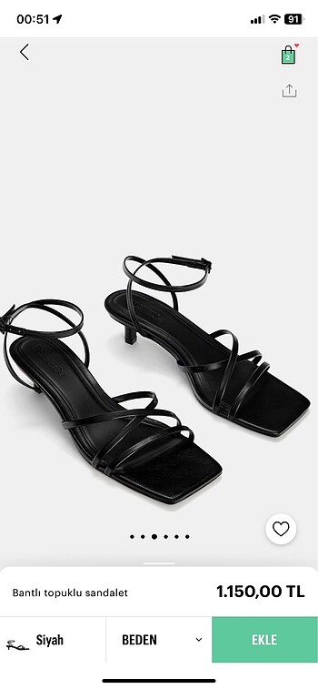Pull & Bear topuklu sandalet