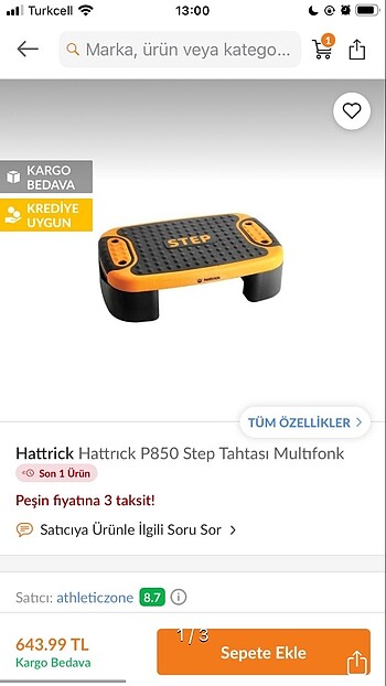 hatrick step tahtasi