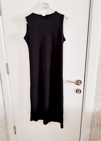 Siyah Parlak Uzun Abiye abaya takım - Görsel 9