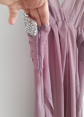 Şifon bayan abiye - Görsel 5