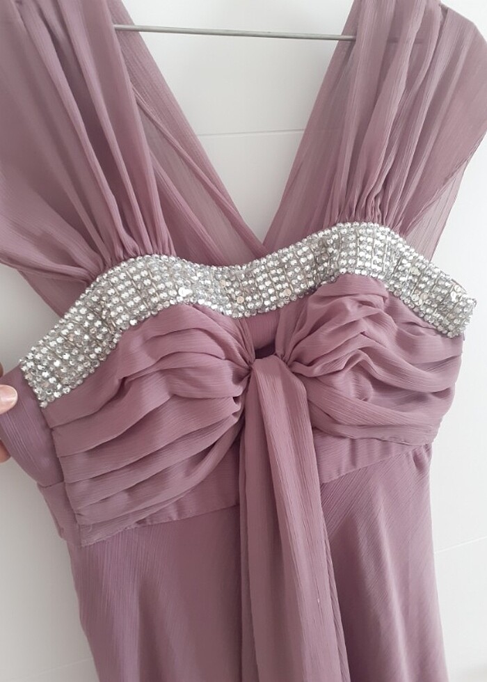 Şifon bayan abiye - Görsel 4