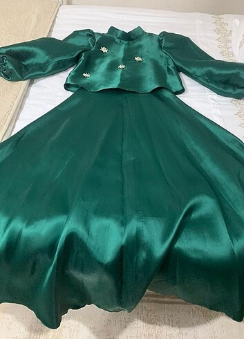 40 Beden yeşil Renk Abiye elbise 