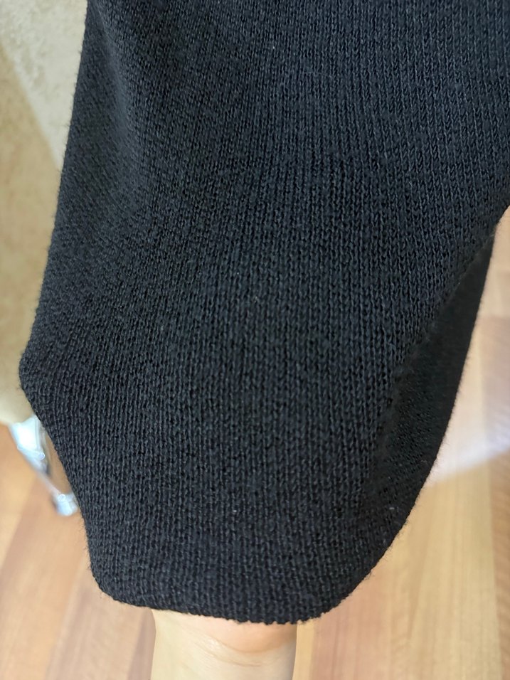 Siyah Uzun Triko elbise - Görsel 3