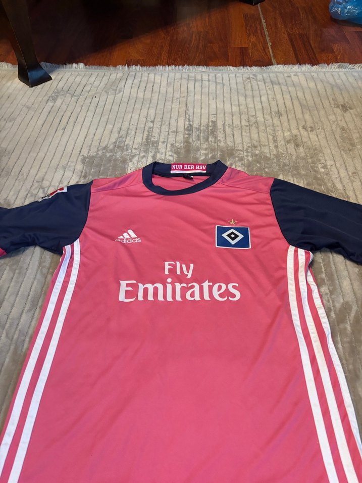 Hamburg Erkek Pembe Kısa Kollu Spor Forma - Görsel 2