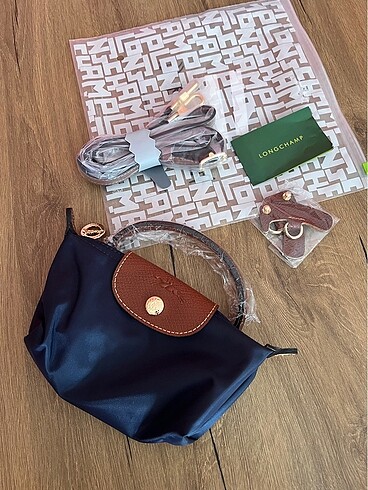Longchamp Longchamp xs mini lacivert çanta