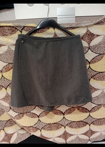 Kadın Kahverengi Rahat Mini Etek