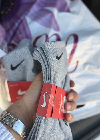 Nike Performans Gri 6 Çift Çorap - Görsel 2