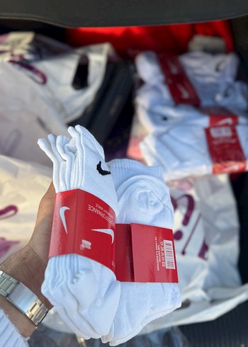 Nike Beyaz Unisex 6 Çift Çorap - Görsel 2