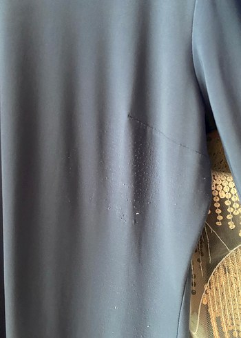 Uzun Mavi Kadın Elbise - Görsel 6