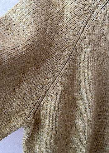 Bej Örgü Kadın Yün Kazak - Görsel 4