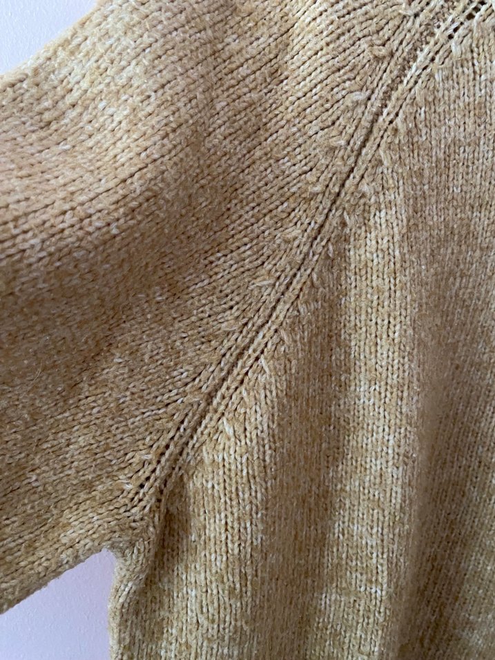 Bej Örgü Kadın Yün Kazak - Görsel 4