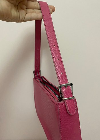  Beden Pembe Minimalist Deri Kadın Çanta