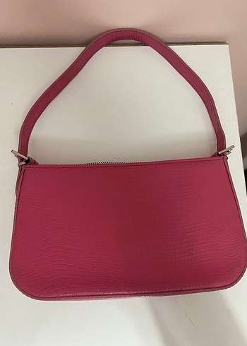 Pembe Minimalist Deri Kadın Çanta