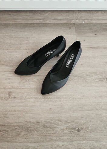 37 Beden siyah Renk Alçak topuklu ayakkabı-Stiletto