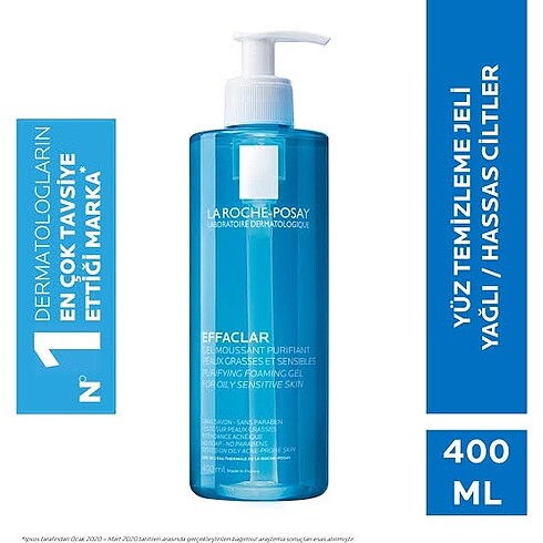 La Roche posay yüz jeli 400 ml