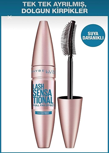 Maybelline New York Lash Sensational Yelpaze Etkili Suya Dayanık