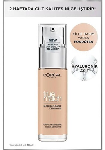 L'Oréal Paris L'Oreal Paris True Match Bakım Yapan Fondöten 2R2C Rose Vanilla