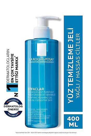 La Roche-posay Effaclar Yağlı Ciltler Için Yüz Temizleme Jeli 40