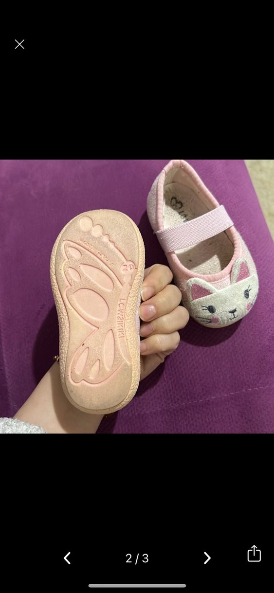 LCW Kız Çocuk Pembe Kedili Terlik - Görsel 2
