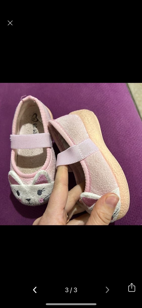 LCW Kız Çocuk Pembe Kedili Terlik - Görsel 3