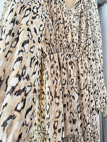 Şifon astarlı elbise - Görsel 6