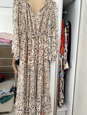 Şifon astarlı elbise - Görsel 5