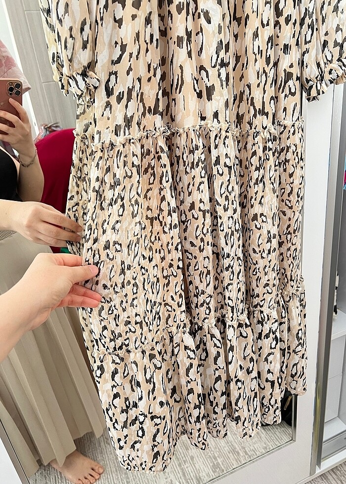 Şifon astarlı elbise - Görsel 2