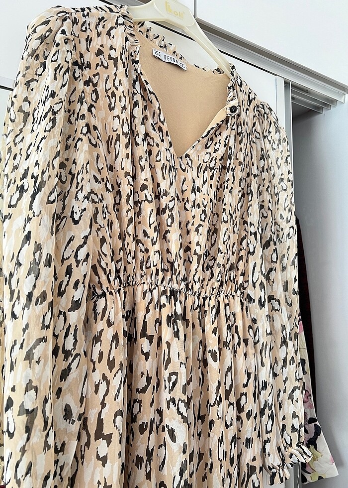 Şifon astarlı elbise - Görsel 3