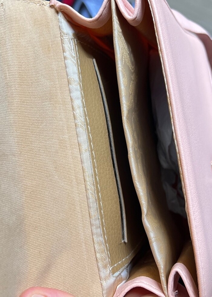 Açık pembe Kol çantası - Görsel 4