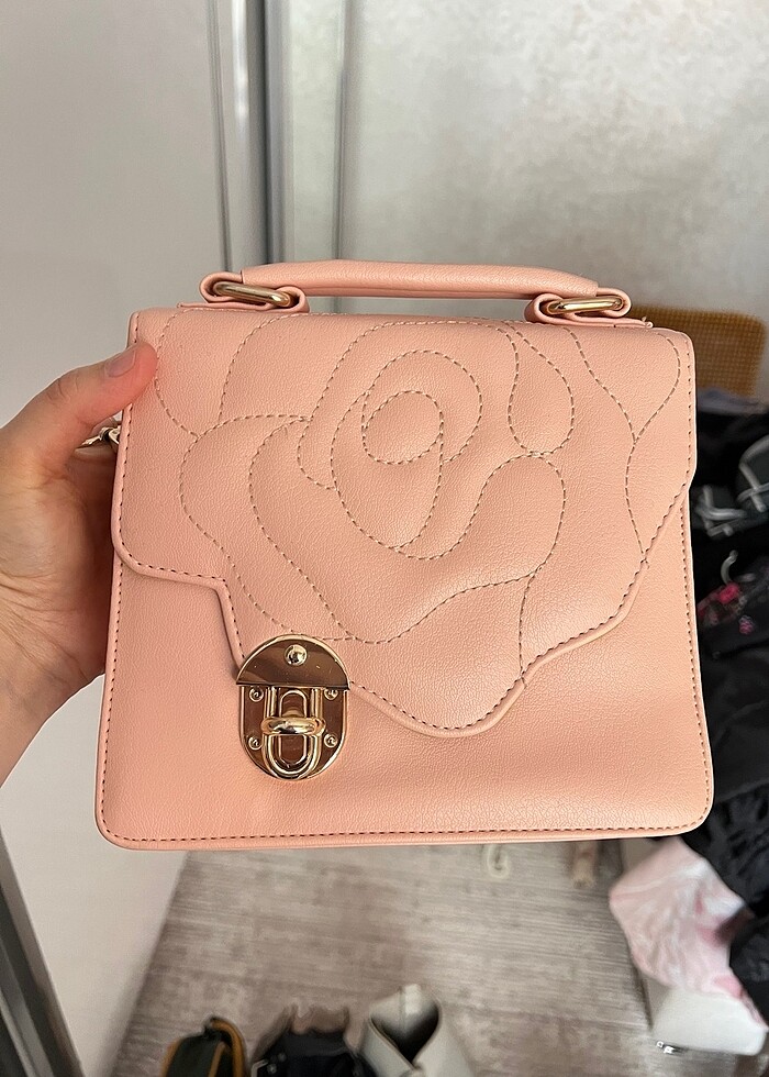 Açık pembe Kol çantası - Görsel 3