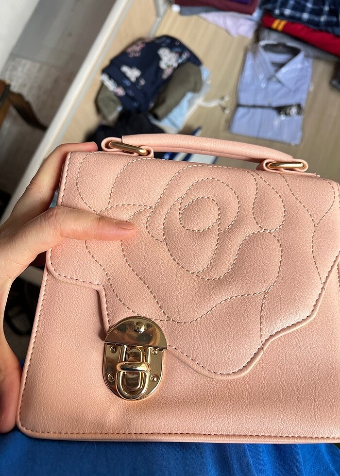 Açık pembe Kol çantası - Görsel 2