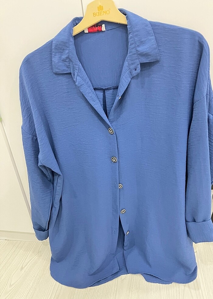 İndigo ayrobin gömlek - Görsel 3