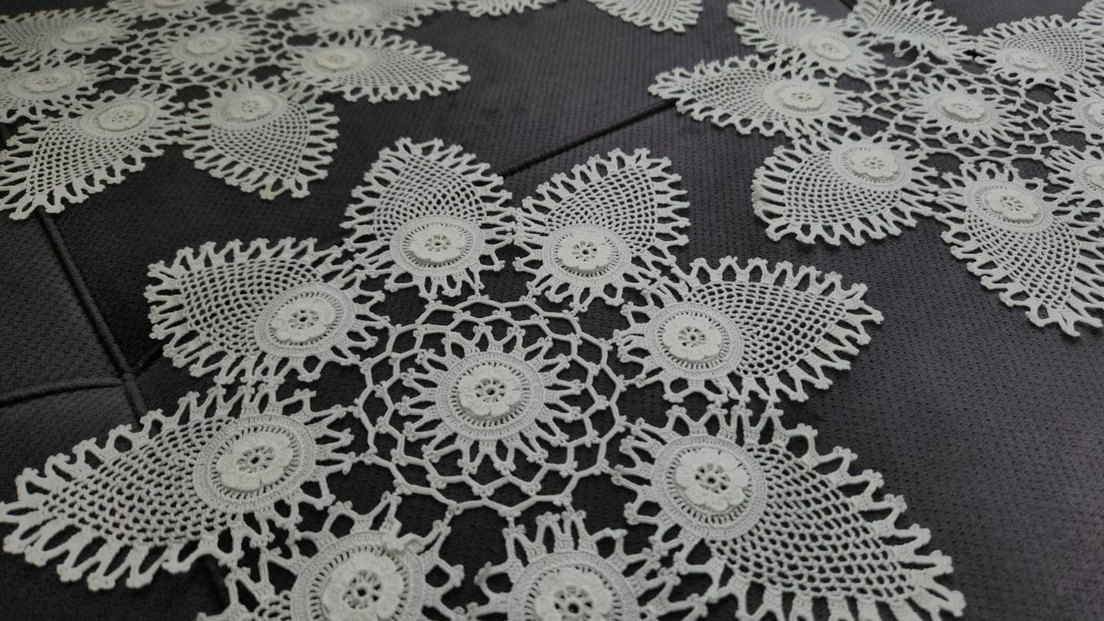 Bohem Tarzı El Yapımı mukemmel Dantel Örtü - Görsel 2